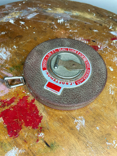 Vintage Craftsman 39001 50 Ft Black & White Measuring Tape