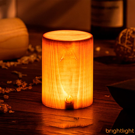 Wooden Led Night Table Lamp Minimalist Bedside Touch Light Creative Gift