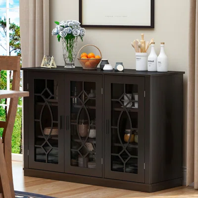 3 Doorstorage Sideboard Buffet Cabinet Console Table
