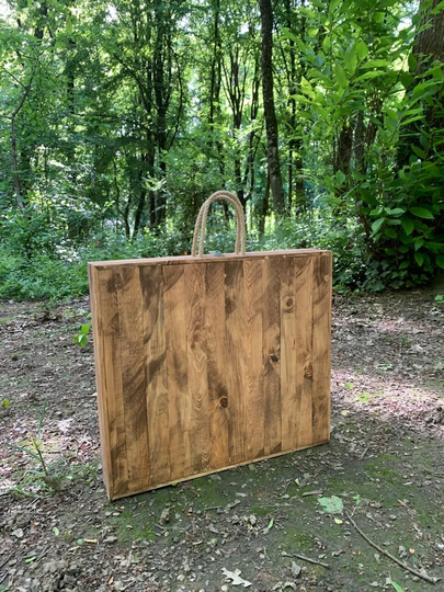 Wooden Table, | 42-24IncPicnic Table, Folding Boho Picnic, Gift, Portable Table, Boho Table, Thanksgiving