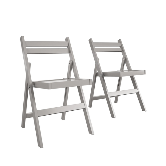 COSCO XL Wood Slat Back Folding Chair (2-Pack)