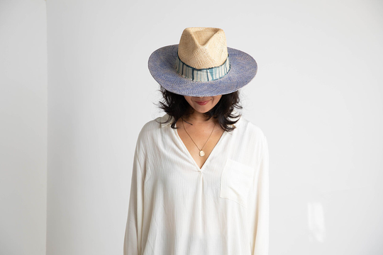 Beach Hat, Boho Hats For Women, Women's Straw Summer Wide Brim Fedora Natural Panama Hat