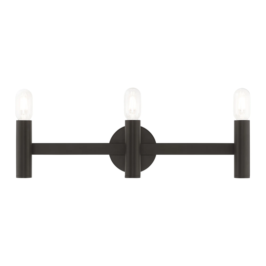 Livex Lighting Copenhagen 3-Light ADA Bath Vanity - 23.5"W x 9.25"H x 3.75"D - 23.5"W x 9.25"H x 3.75"D