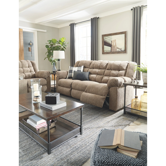 Workhorse Contemporary Reclining Sofa Cocoa