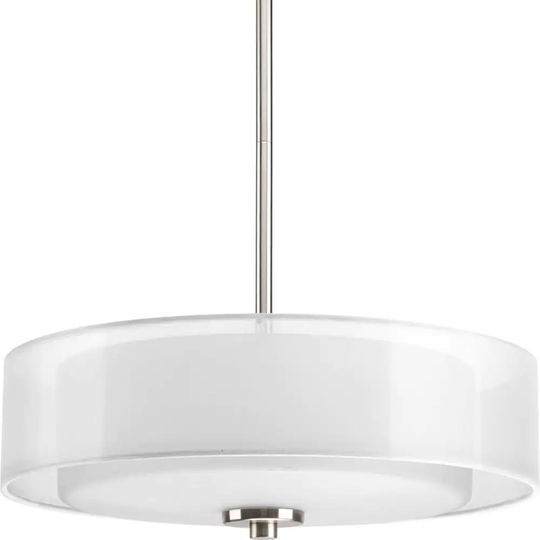 Progress Lighting Silvertone 3-light Semi-Flush Convertible