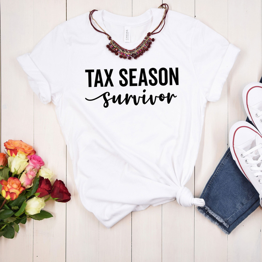 Tax Season Survivor, Cpa Firm Office Funny Accounting Tee Design, Advisor Gift Idea, Accountant Jokes