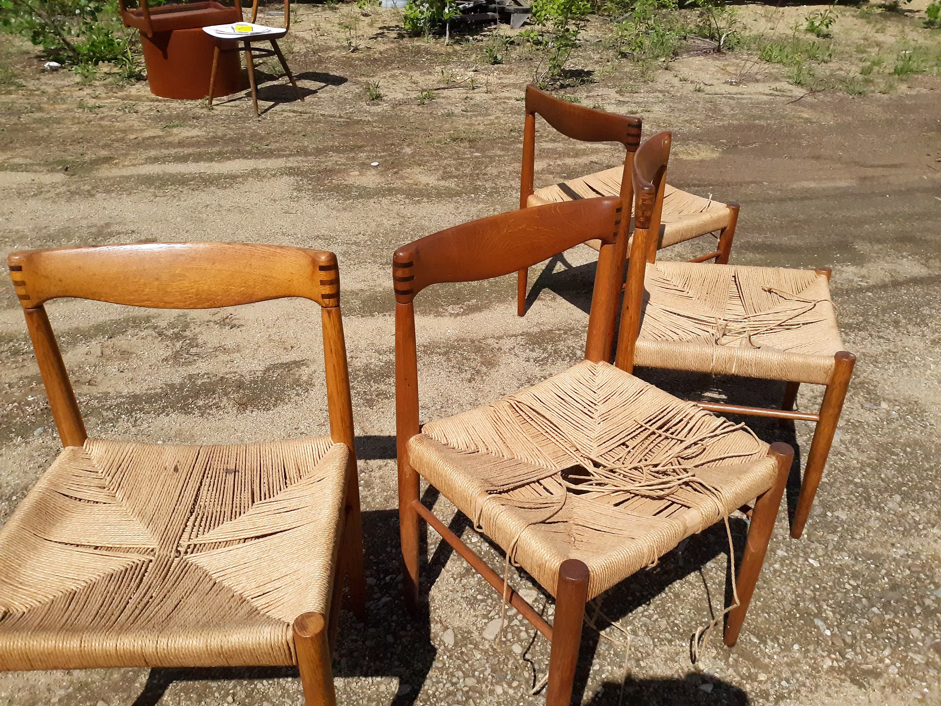 H W Klein, Bramin, Denmark, Teak, Dining Chairs Set Of 4
