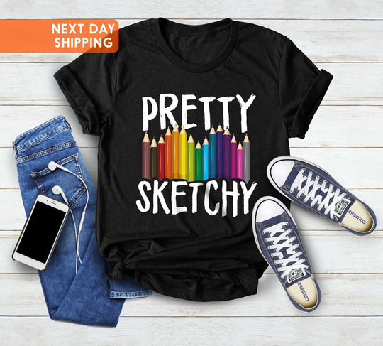 Colored Pencil Shirt, Art Teacher Gift, Crayon Painting Painter Shirt, Sketching Shirt, Art Lover Shirt, Crayon Shirts