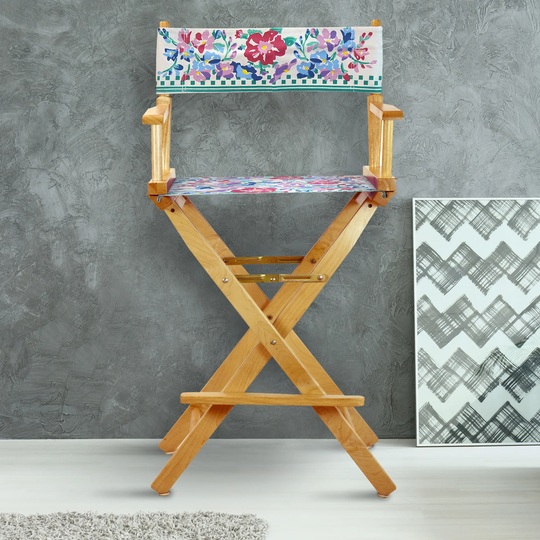 30" Director's Chair Natural Frame-Garden Classics - 23"W x 19"D x 45.5"H