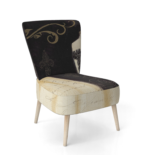 Designart 'French Chandeliers Couture III' Upholstered Fashion Accent Chair