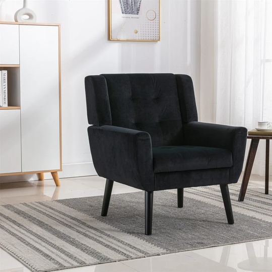 Modern Velvet Accent Chair Living Room Chair