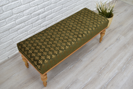 Ottoman Coffee Table/Wooden Bench Handmade Furniture Sitting Chair & Ottoman Long Dining Room Table Seat Entryway