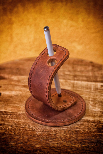 Pen Holder Leather, Gift For Coworker, Stand, Pencil Fountain Holder, Luxury Corporate Gifts, Elegant Hold