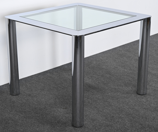 Cinova Chrome Game Table By Sergio Mazza & Grimigna, 1970S