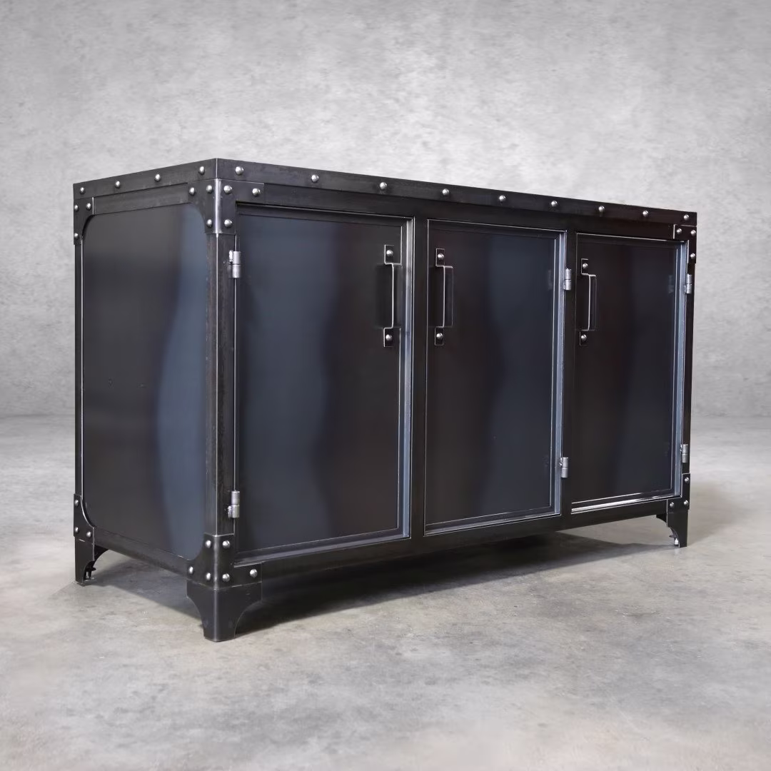 Steel Industrial Storage Cabinet | Modern Furniture Office Sideboard