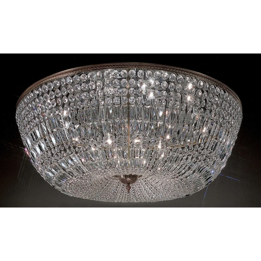 Classic Lighting 52048-RB 17" Crystal Flushmount from the Crystal - Italian