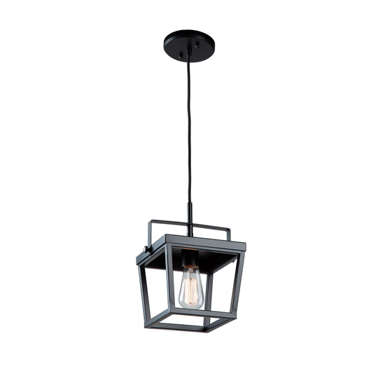 Artcraft Carriage Pendant Light in Black