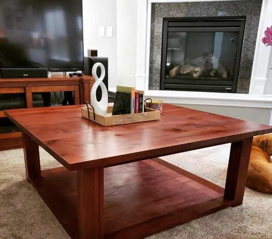 Large Solid Wood Coffee Table