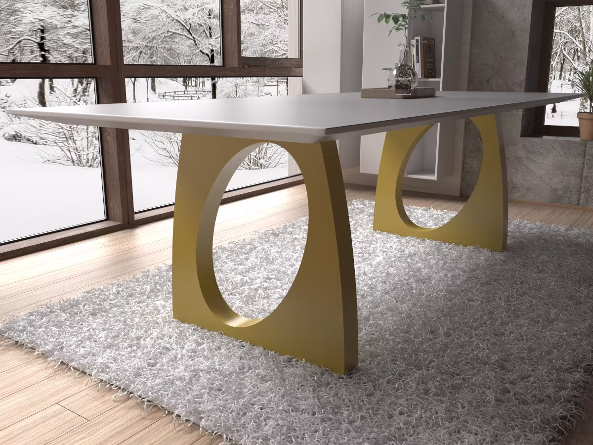 Unique Handmade Steel Table Legs Designer Edition. Great Fit With Modern Or Rustic Home Deco. Metal Premium Quality. [Flnwde8]