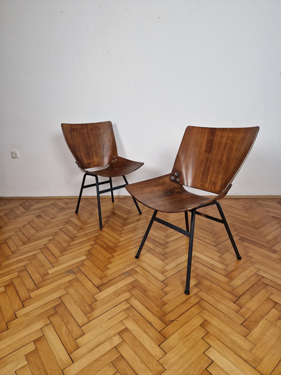 1 Of 2 Chair Kamnik/Niko Kralj Original Shell Retro Lounge Armchair Mid-Century Vintage Chair 60S