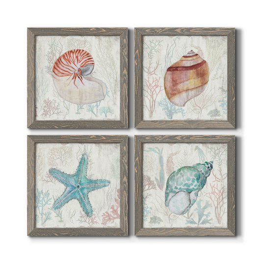 Coral and Shell I-Premium Framed Canvas - Ready to Hang - Multi-Color