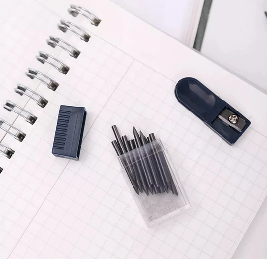 Pencil Lead Sharpener With Compass Core, Drafting Tool, Student Supply, Stationery Supplies