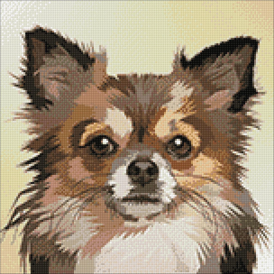 Dog Diamond Painting Set By Wizardi. Wd2305 Art Kit. Large Kit