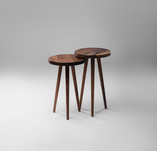 Walnut Nesting End Tables/Accent Side