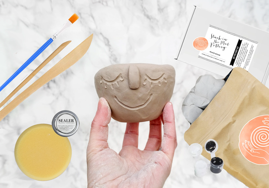 Mini Clay At Home Pottery Kit - Make Your Own Air Dry Projects