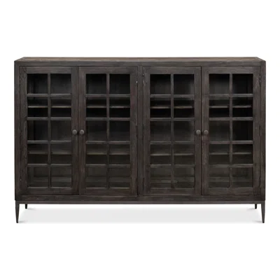 Bauhaus 68" Wide Acacia Wood Sideboard