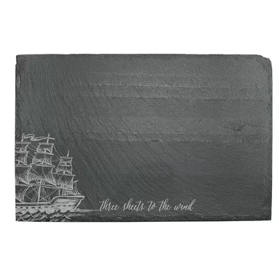 Susquehanna Glass Three Sheets Slate Cheese Board and Platter