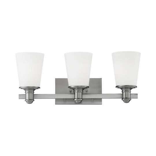Millennium Lighting Cimmaron 3 Light Bathroom Vanity Fixture with Frosted Glass Shades