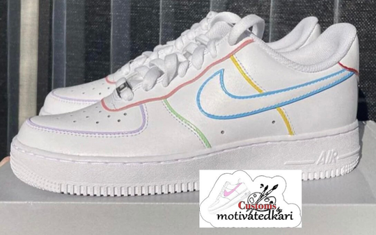 Custom Air Force 1's Colorful Outline