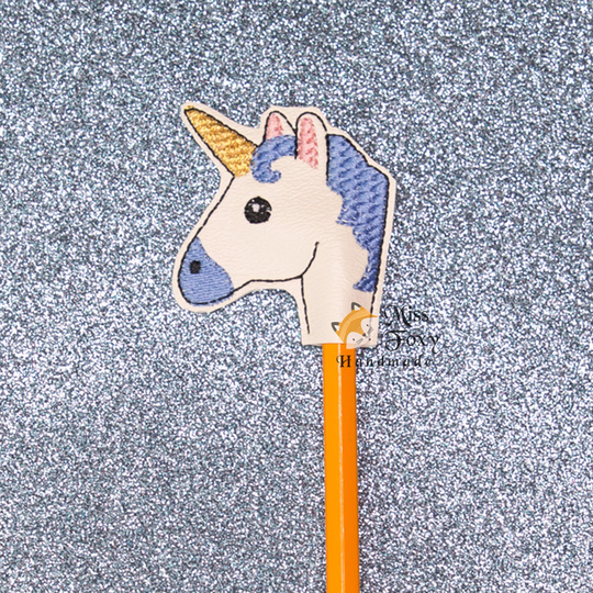 Vinyl Feltie Pencil Topper - Magical Unicorn | Eraser Toppers Birthday Party Favor Non Food Treat Goody Bags