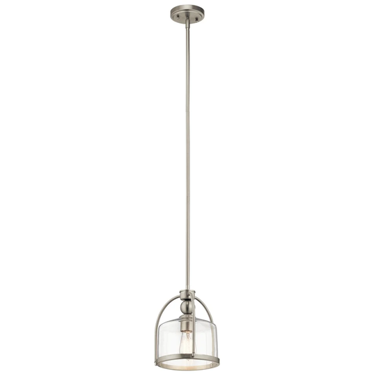 Kichler Lighting Transitional 1-light Brushed Nickel Mini Pendant - Brushed nickel