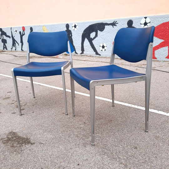 1 Of 6 Vintage Dining Chair By Kusch & Co, Design Hans Ell, Made in West Germany 70's, Mid Century Office Or Dining Chair