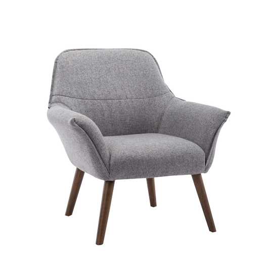 Porthos Home Llya Accent Chair, Fabric Upholstery, Rubberwood Legs