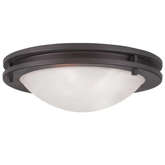 Ariel Glass/Steel Ceiling Mount Light Fixture