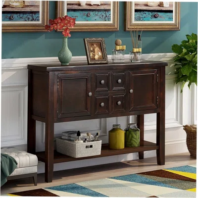 Dannish 46" Wide 4 Drawer Sideboard