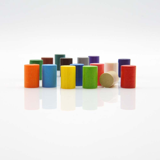 Wooden 8x12mm Mini Cylinder [18 Colors Options] Replacement Token To Board Games/Pnp