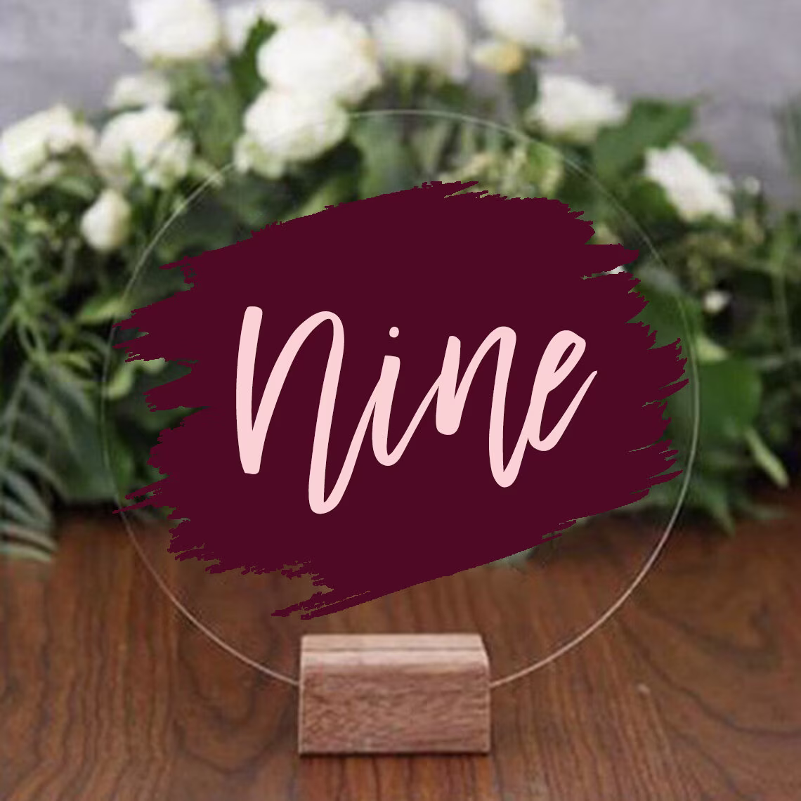 Round Wedding Table Numbers, Acrylic Sign, Clear Number With Stands, Decoration For Table, Bridal Shower Party Decor