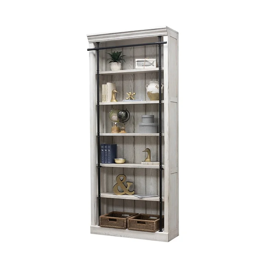 Avondale 8' Tall Wood Bookcase, Storage Organizer, Display Shelf for Office, Fully Assembled, Brown - 40"W x 94"H x 15"D
