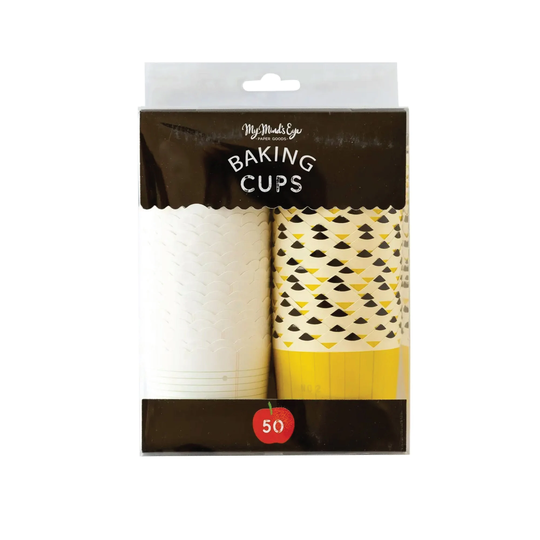 Paper & Pencil Food Cups 50Ct | Back To School Party First Day Of Snack Last Classroom Baking