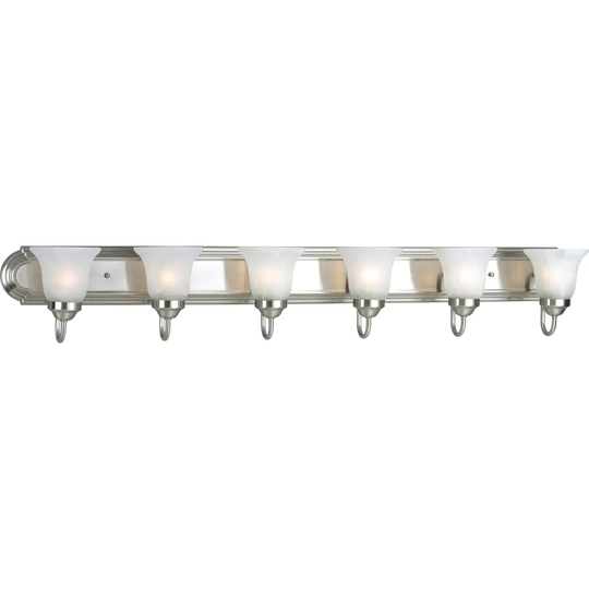 Progress Lighting Silvertone 6-light Brushed Nickel Bath Light - N/A