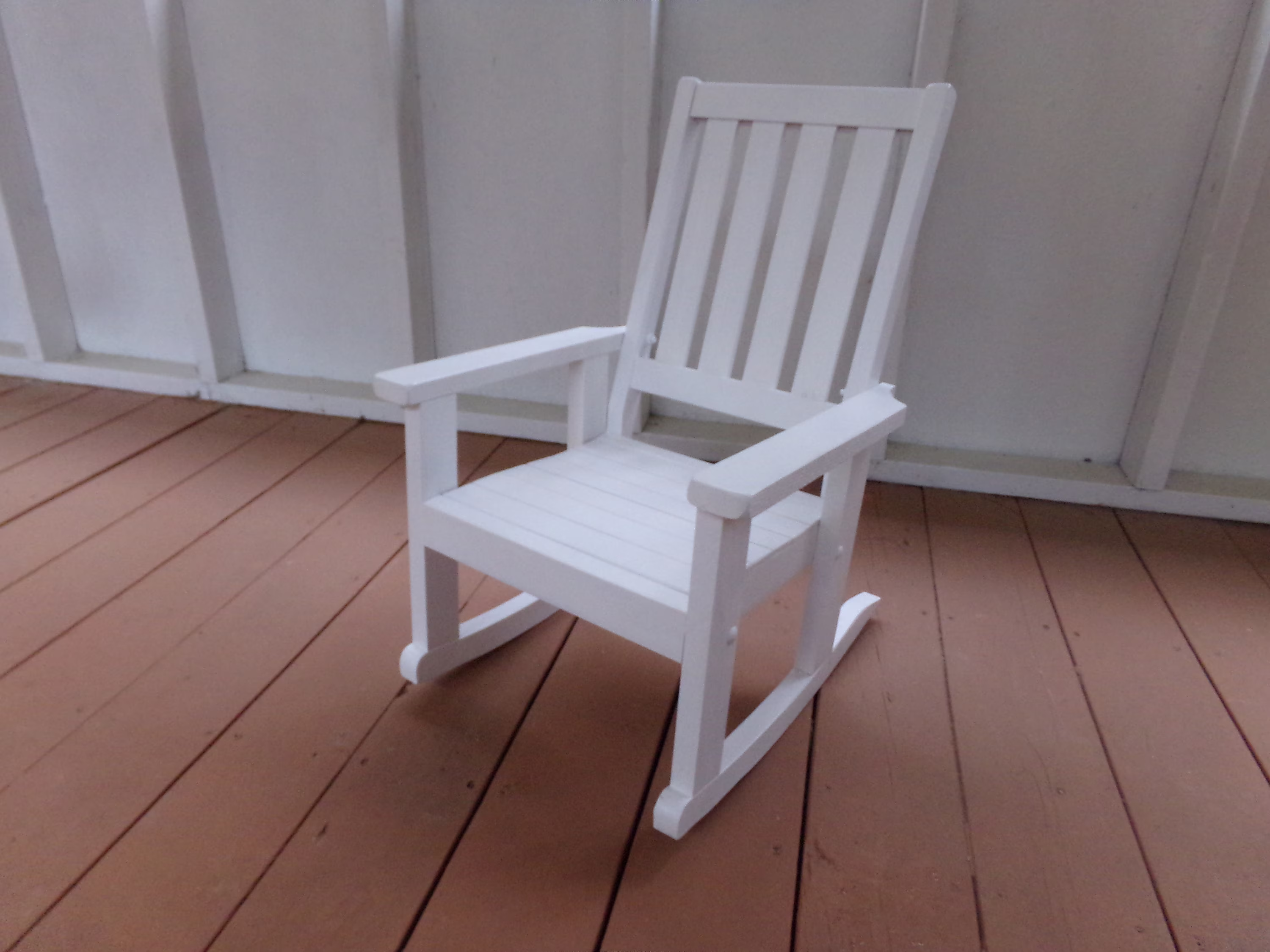 Child's Oak Rocking Chair - White