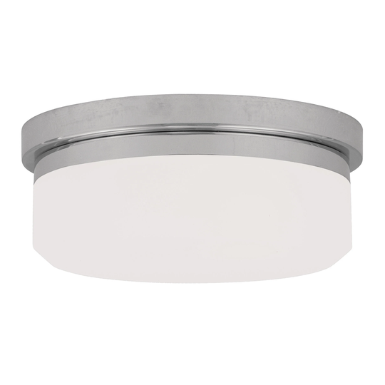 Stratus Clear/Grey Glass/Steel Ceiling Mount Lighting Fixture