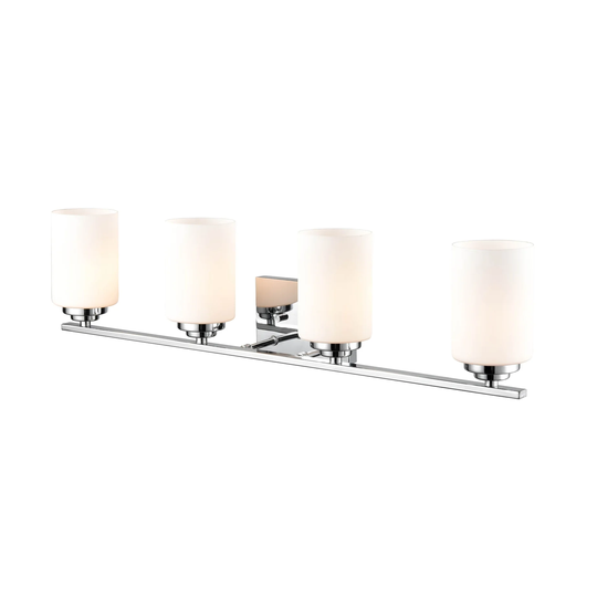 Millennium Lighting Durham Metal 4 Light Vanity Light with Frosted Glass Shades