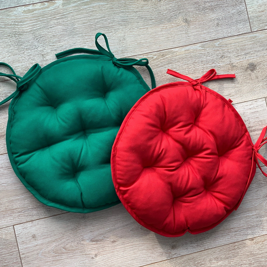 Top Sales/ Chair Pads With Ties/ Bistro Cushions/ Round Chair Seat Pillows For Chairs/ Cushion in Assortment