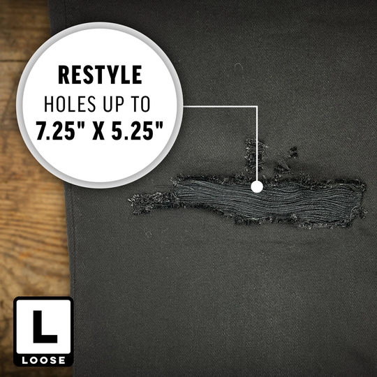 Large Loose Thread Tattetr Patch Kits - Black