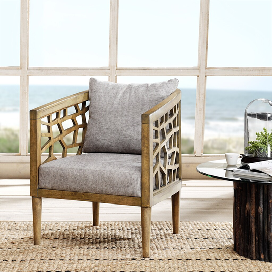 Carson Carrington Lihula Light Grey Lounge Accent Chair